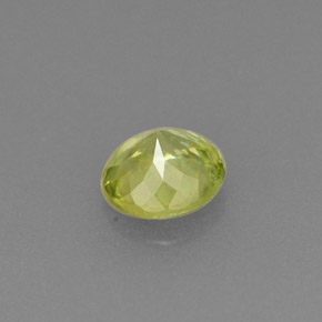 Sphene Gemstone in 4.6 mm Size for Sale, Sphene Stone in Yellowish Green Color