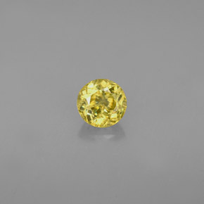 0.47 ct Gold Sphene Gemstone, Sphene Gem in Round Facet Shape for Sale.