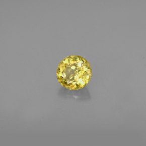 0.47 ct Gold Sphene Stone, Natural Sphene in Round Facet Shape for Sale
