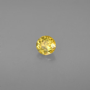 0.34 ct Yellow Sphene Stone, Natural Sphene in Round Facet Shape for Sale