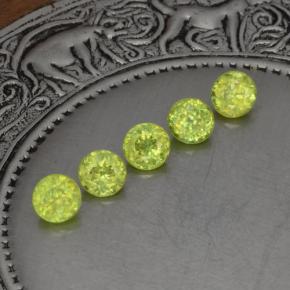 1.53 ct Green Sphene Stone, Natural Sphene in Round Facet Shape for Sale