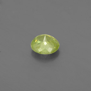 Sphene Gemstone in 4.5 mm Size for Sale, Sphene Stone in Greenish Yellow Color