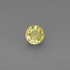 0.46 ct Green Sphene Stone, Natural Sphene in Round Facet Shape for Sale