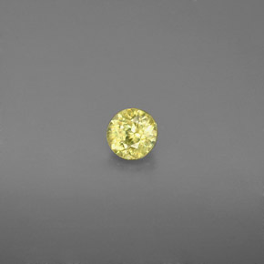 0.35 ct Yellow Sphene Stone, Natural Sphene in Round Facet Shape for Sale
