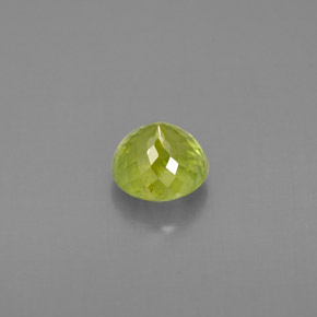 Sphene Gemstone in 5.7 mm Size for Sale, Sphene Stone in Yellowish Green Color