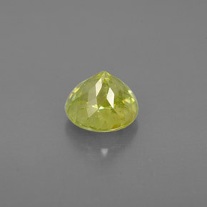Sphene Gemstone in 6 mm (calibrated) Size for Sale, Sphene Stone in Yellowish Green Color