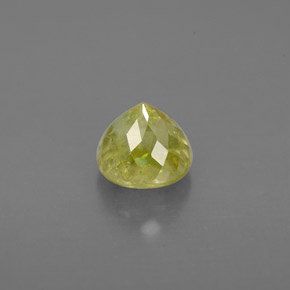 Sphene Gemstone in 5.7 mm Size for Sale, Sphene Stone in Yellowish Green Color
