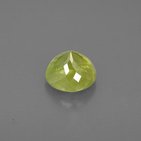 Sphene Gemstone in 6.5 mm (calibrated) Size for Sale, Sphene Stone in Yellowish Green Color