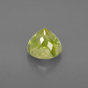 Sphene Gemstone in 6.5 mm (calibrated) Size for Sale, Sphene Stone in Yellowish Green Color