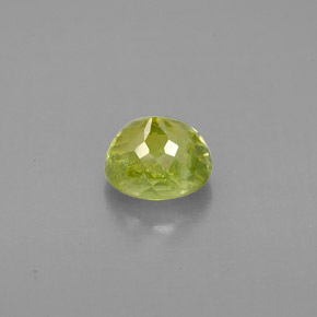 Sphene Gemstone in 6.3 x 5.2 mm Size for Sale, Sphene Stone in Yellowish Green Color