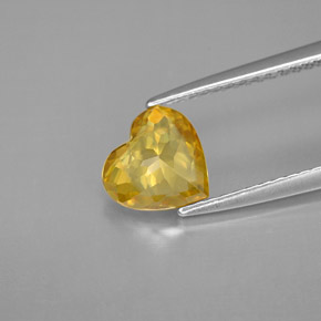 Sphene Gemstone in 7.4 x 7 mm Size for Sale, Sphene Stone in Yellow Golden Color