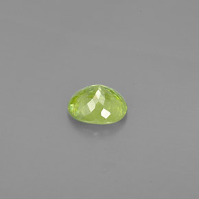 Sphene Gemstone in 7.4 x 6.3 mm Size for Sale, Sphene Stone in Yellowish Green Color