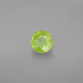 1.20 ct Green Sphene Stone, Natural Sphene in Round Facet Shape for Sale