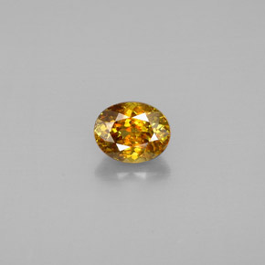 1.29 ct Multicolor Sphene Gemstone, Sphene Gem in Oval Facet Shape for Sale.