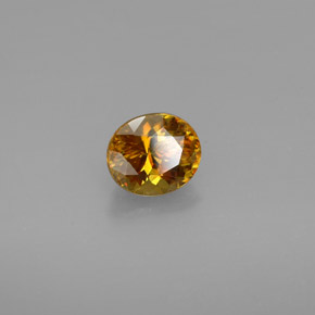 1.48 ct Multicolor Sphene Stone, Natural Sphene in Oval Facet Shape for Sale