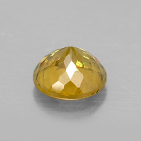 Sphene Gemstone in 5.5 mm Size for Sale, Sphene Stone in Yellow Golden Color