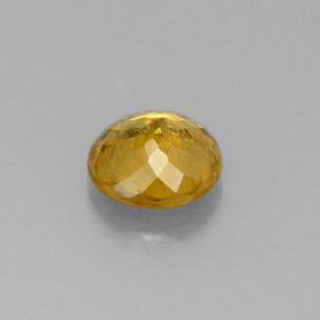 Sphene Gemstone in 5.5 mm Size for Sale, Sphene Stone in Yellow Golden Color