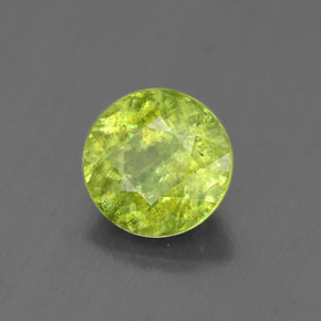 1.76 ct Green Sphene Stone, Natural Sphene in Round Facet Shape for Sale