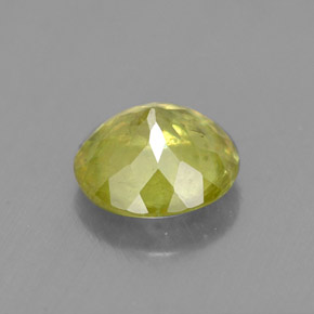 Sphene Gemstone in 7 mm (calibrated) Size for Sale, Sphene Stone in Yellowish Green Color