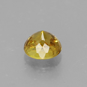 Sphene Gemstone in 4.8 mm Size for Sale, Sphene Stone in Yellow Golden Color