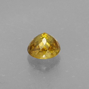 Sphene Gemstone in 4.3 mm Size for Sale, Sphene Stone in Yellow Golden Color