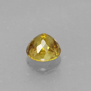 Sphene Gemstone in 4.3 mm Size for Sale, Sphene Stone in Yellow Golden Color