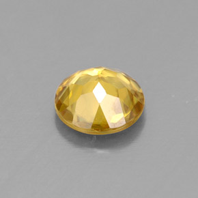 Sphene Gemstone in 5.7 mm Size for Sale, Sphene Stone in Yellow Golden Color