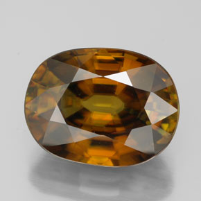 7.00 ct Multicolor Sphene Gemstone, Sphene Gem in Oval Facet Shape for Sale.
