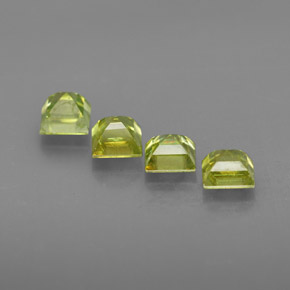 Sphene Gemstone in 4.3 x 4.3 mm Size for Sale, Sphene Stone in Yellowish Green Color