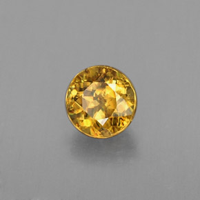 0.39 ct Yellow Sphene Stone, Natural Sphene in Round Facet Shape for Sale