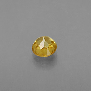 Sphene Gemstone in 3.5 mm (calibrated) Size for Sale, Sphene Stone in Yellow Golden Color