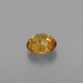 Sphene Gemstone in 4.6 mm Size for Sale, Sphene Stone in Yellow Golden Color