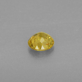 Sphene Gemstone in 5 mm (calibrated) Size for Sale, Sphene Stone in Yellow Golden Color