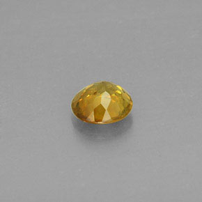 Sphene Gemstone in 4.5 mm Size for Sale, Sphene Stone in Yellow Golden Color