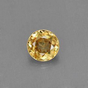 0.44 ct Gold Sphene Gemstone, Sphene Gem in Round Facet Shape for Sale.