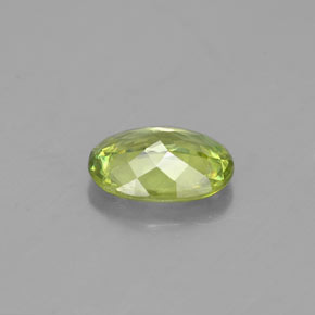 Sphene Gemstone in 7.1 x 5.2 mm Size for Sale, Sphene Stone in Golden Green Color