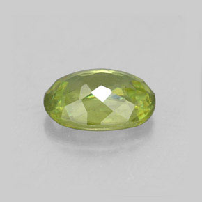 Sphene Gemstone in 7 x 5 mm (calibrated) Size for Sale, Sphene Stone in Golden Green Color