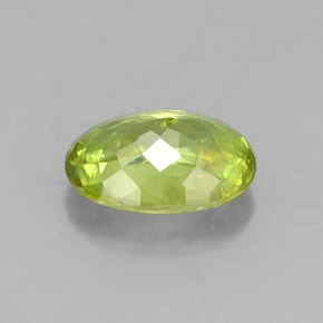 Sphene Gemstone in 7 x 5 mm (calibrated) Size for Sale, Sphene Stone in Golden Green Color