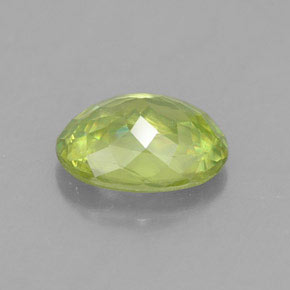 Sphene Gemstone in 6.7 x 5 mm Size for Sale, Sphene Stone in Golden Green Color