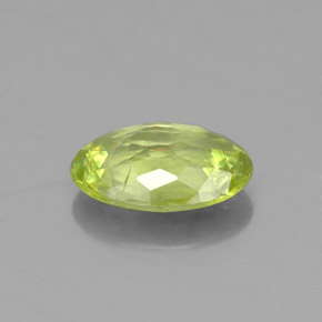 Sphene Gemstone in 6.8 x 4.8 mm Size for Sale, Sphene Stone in Golden Green Color