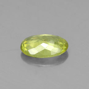 Sphene Gemstone in 7.2 x 5 mm Size for Sale, Sphene Stone in Golden Green Color