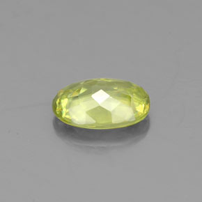 Sphene Gemstone in 7 x 5 mm (calibrated) Size for Sale, Sphene Stone in Golden Green Color
