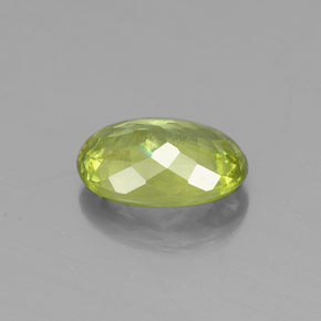 Sphene Gemstone in 7 x 5 mm (calibrated) Size for Sale, Sphene Stone in Golden Green Color