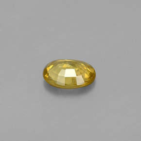 Sphene Gemstone in 6 x 4.9 mm Size for Sale, Sphene Stone in Greenish Yellow Color