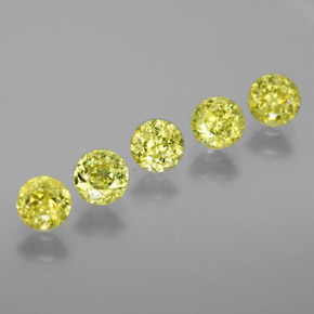 1.48 ct Green Sphene Gemstone, Sphene Gem in Round Facet Shape for Sale.