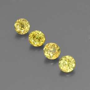0.4ct Round Facet Yellow Golden Sphene Gem for sale 0.4ct Round Facet Yellow Golden Sphene Gem (ID: 345598)