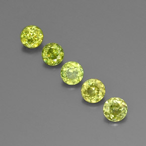 1.06 ct Gold Sphene Gemstone, Sphene Gem in Round Facet Shape for Sale.