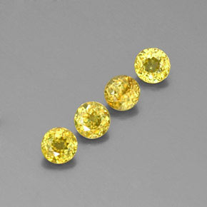 1.57 ct Green Sphene Stone, Natural Sphene in Round Facet Shape for Sale