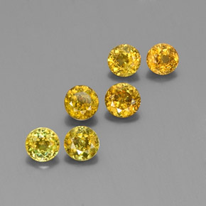1.89 ct Green Sphene Stone, Natural Sphene in Round Facet Shape for Sale