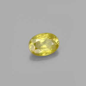 0.92 ct Gold Sphene Stone, Natural Sphene in Oval Facet Shape for Sale